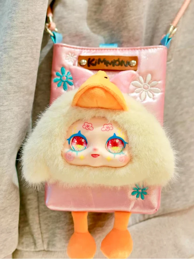 

Серия KIMMON Blind Box: Плюшевая сумка-кроссбоди для телефона, милая мультяшная мини-сумка через плечо в виде питомца, модный подарок-игрушка для девочек, таинственная коробка.