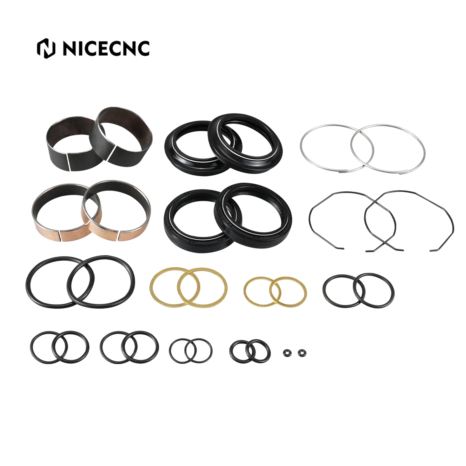 

For Honda CR125R 1997-2007 CR250R 1996 For Kawasaki KX 125 250 1996-2001 KX500 1997-2004 Front Fork Oil Seals Slider Bushings