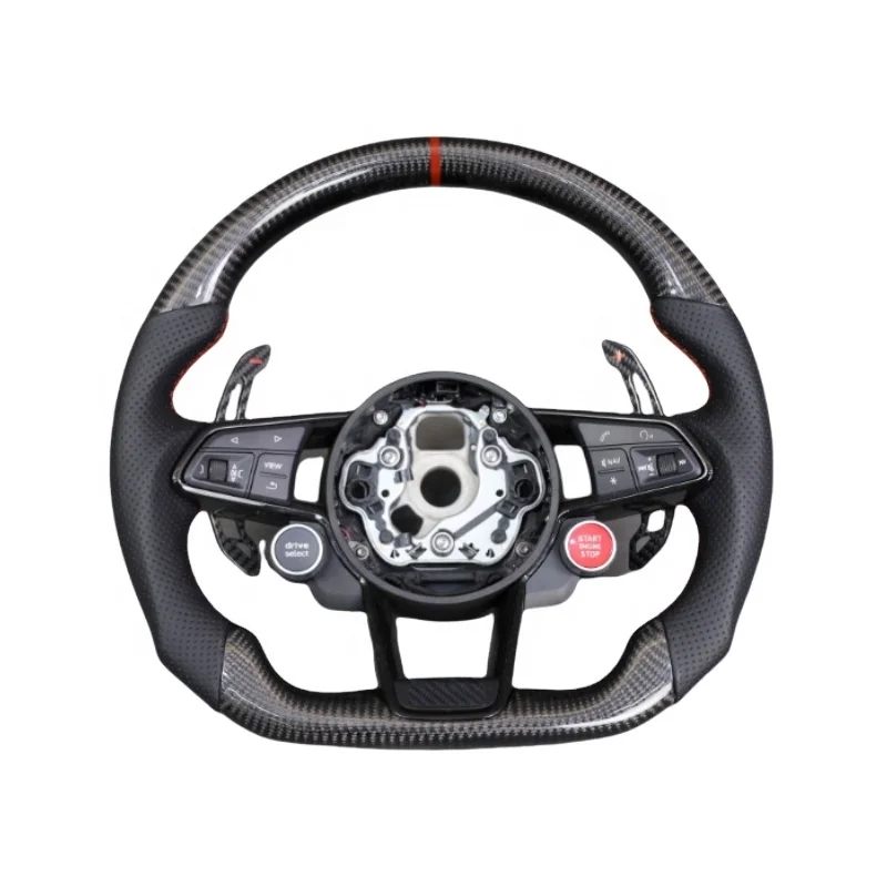 

custom steering wheel for Audi A6 C7 racing crbon fiber steering wheel car