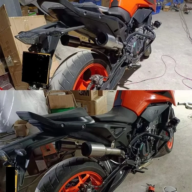 Slip on Exhaust for DUKE 790 890 DUKE790 DUKE890 KTM790 890 Motorcycle Exhaust Escape Modify Titanium Alloy Mid Link Pipe
