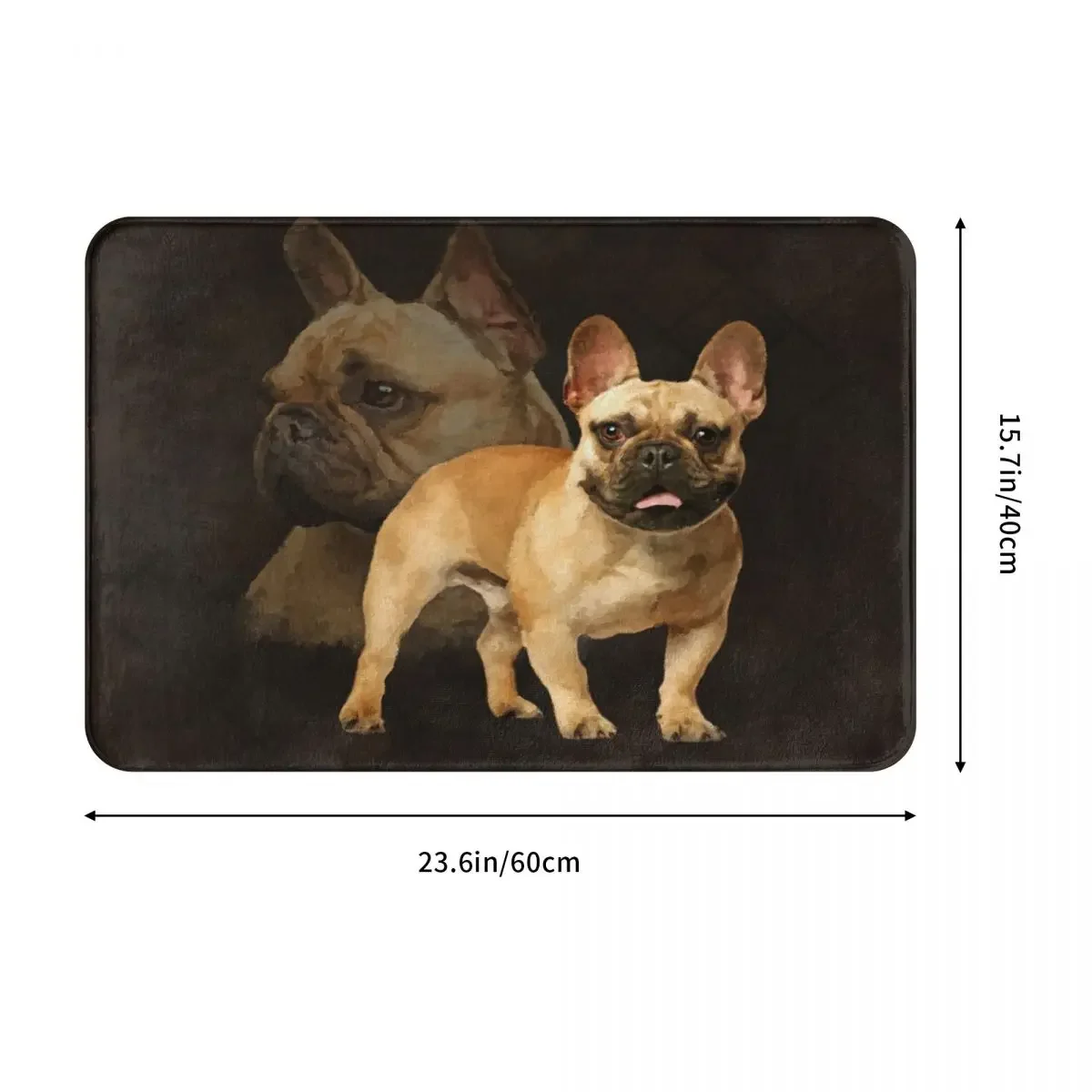 French Bulldog Frenchie Dog Doormat Modern Soft Bedroom Entrance Floor Mat Door Floor Rug Door Mat Cute Anti slip Area Rugs