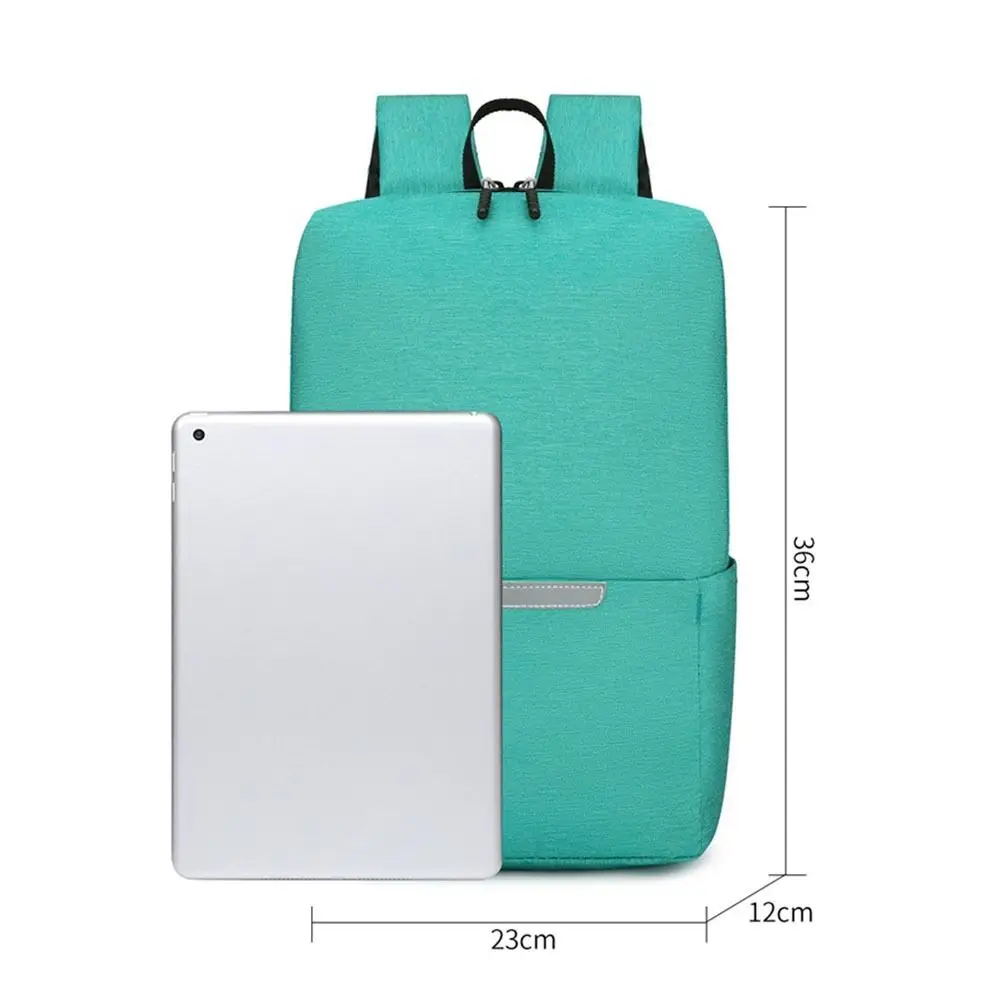 Casual Waterproof Small Backpack Solid Color Schoolbag School Bags Travel Bag Large Capacity Book Bags Teenagers