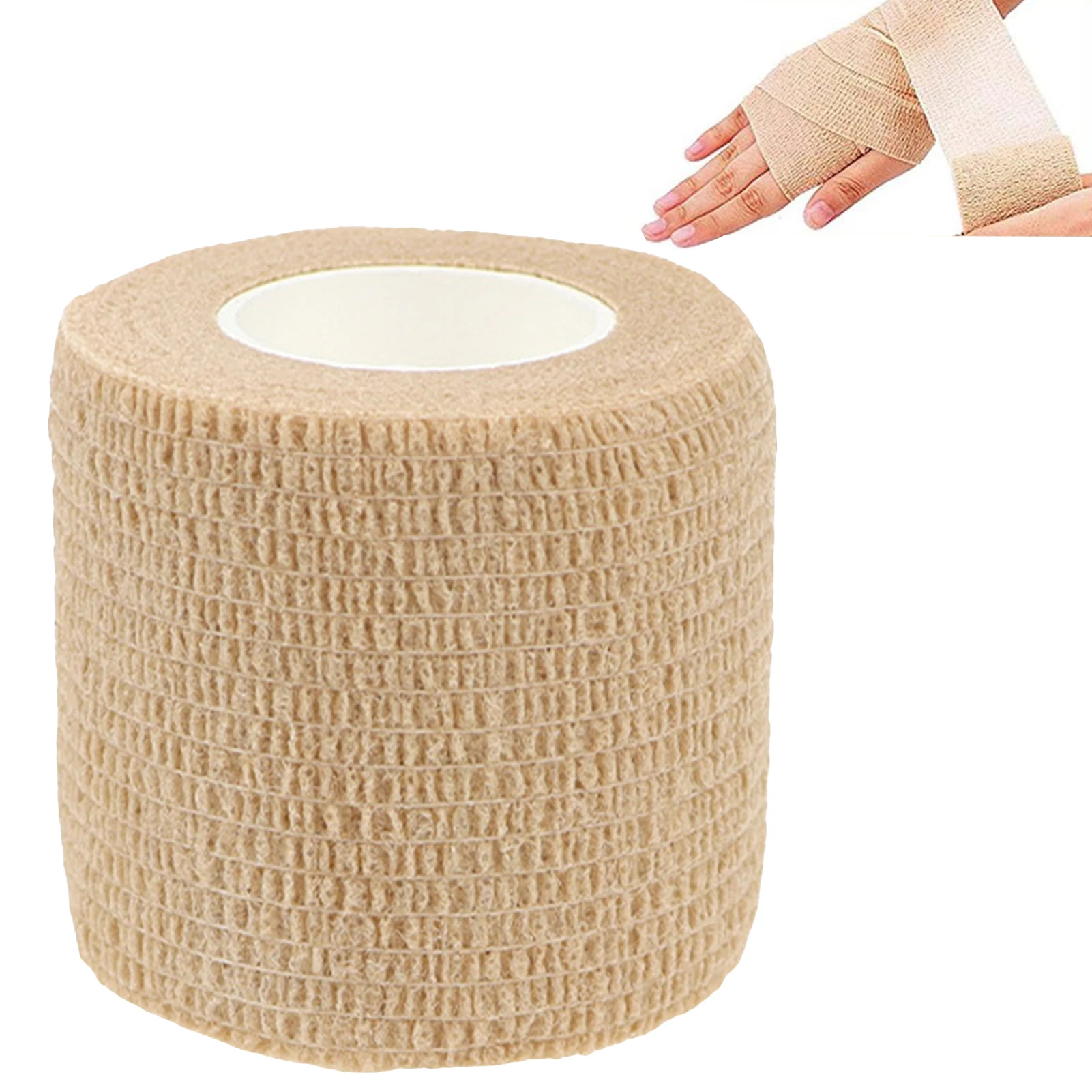 Non Woven Medical Tape Elastic Cohesive Bandage Wrap Color Athletic Tape for Stretch Athletic Sports Wrist Ankle