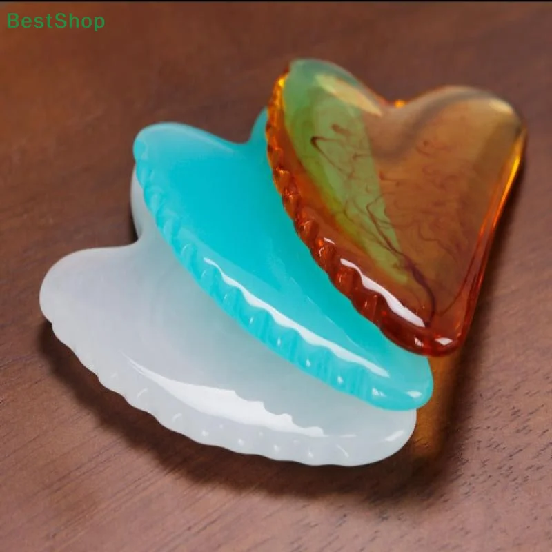 

❤Facial Gua Sha Board Resin Scraping Board Face Lift Slim Massager Tool Ultra-thin Gua Sha Board