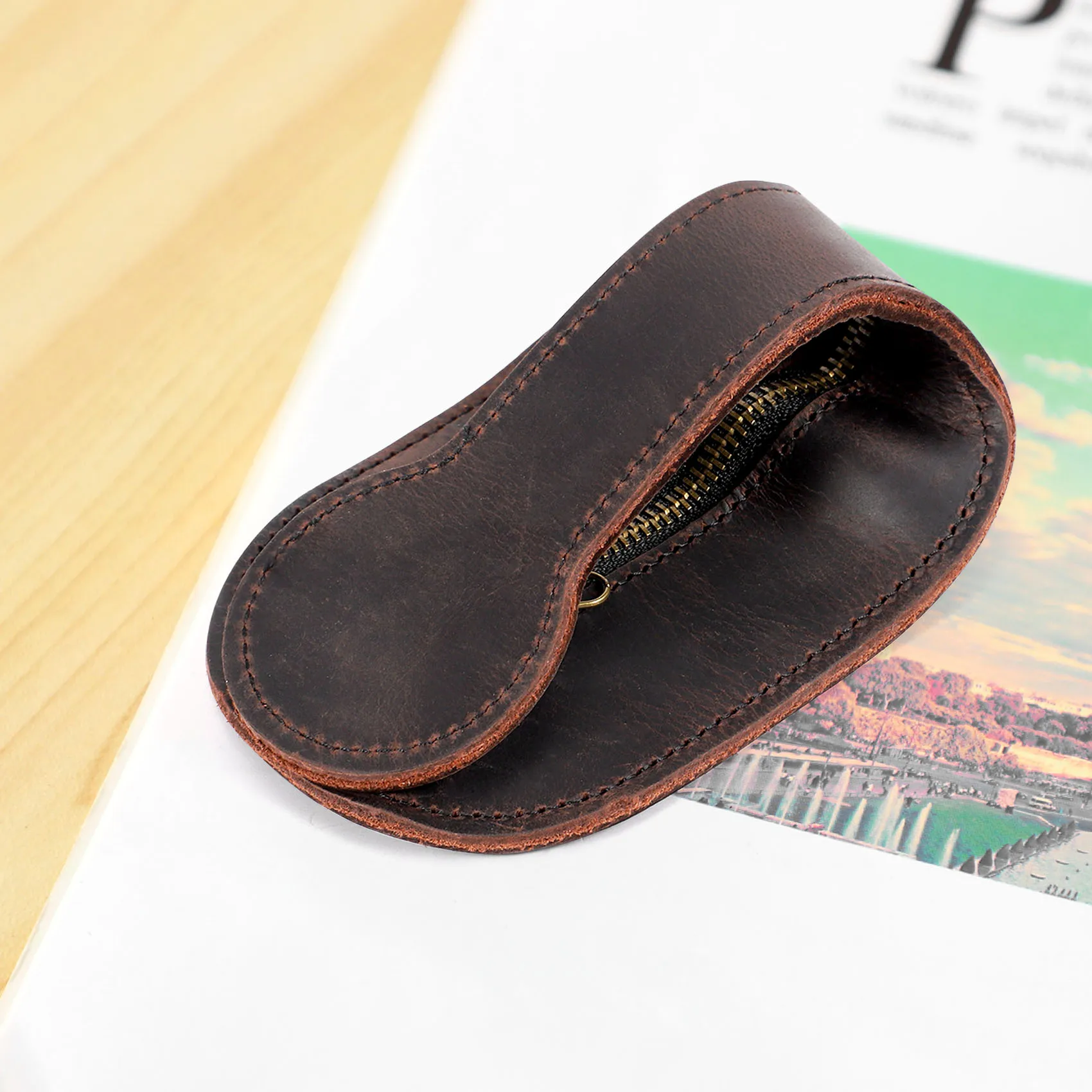 

T27C новая кожаная ракетка Boston Coin карман для монет толстая кожа для мужчин и женщин многофункциональная Edc для хранения