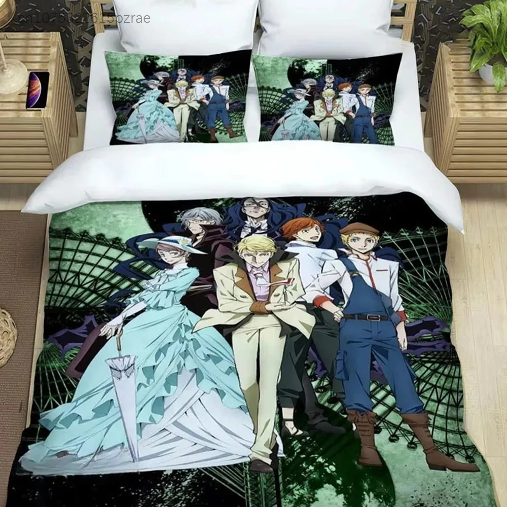 Cartoon Bungou Stray Dogs Bedding Sets Nakahara Chuuya  Duvet Cover Single Twin Full Queen King Size