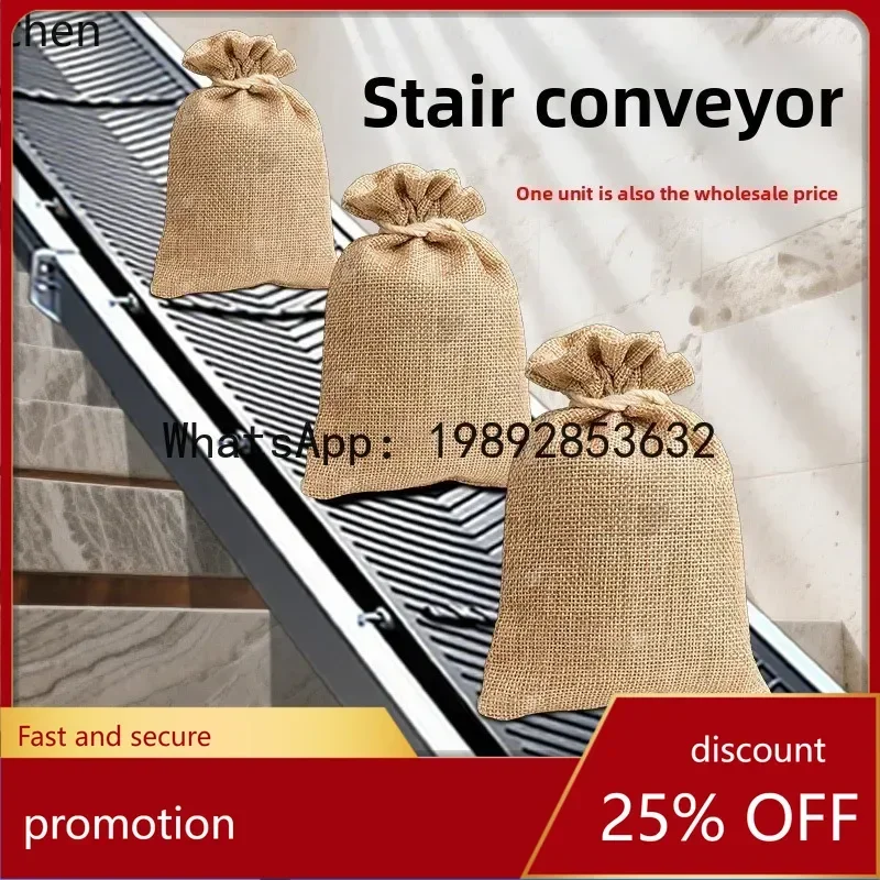 A31-  Upstairs Anti-Slip Conveyor Staircase Special Folding Lightweight Belt Conveyor Warehouse Loading and Unloading Artifact