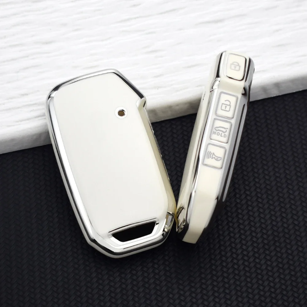 4 Buttons TPU Car Key Case Cover for Kia Seltos Sportage Sorento Cerato KX5 Niro Forte K3 K5 Opatima Soul Telluride Shell Fob