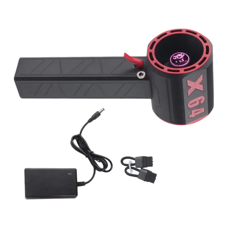 X64 Turbofan Air Blower Upgrade High Power 64Mm Brushless Motor 11 Blades Turbo Fan Air Duster Stepless Speed US Plug B
