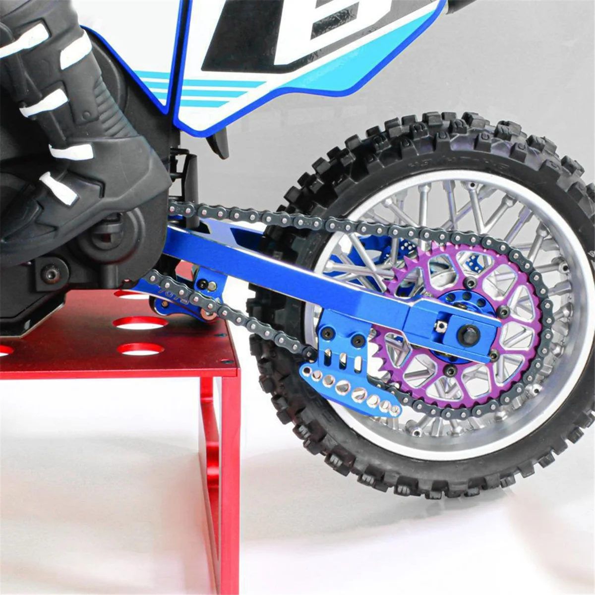 電動バイクリアスイングアーム,リアフォーク,ホイールシートアクセサリー,losi 1/4 promoto-mx,rcカー,ブラック,264000