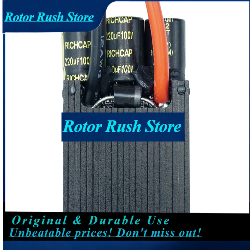 RoRuS3-12s Esc PWM Speed Controller Mini FSESC4.20 50A Base On VESC® 4.12 With Aluminum Anodized Heat Sink Flipsky