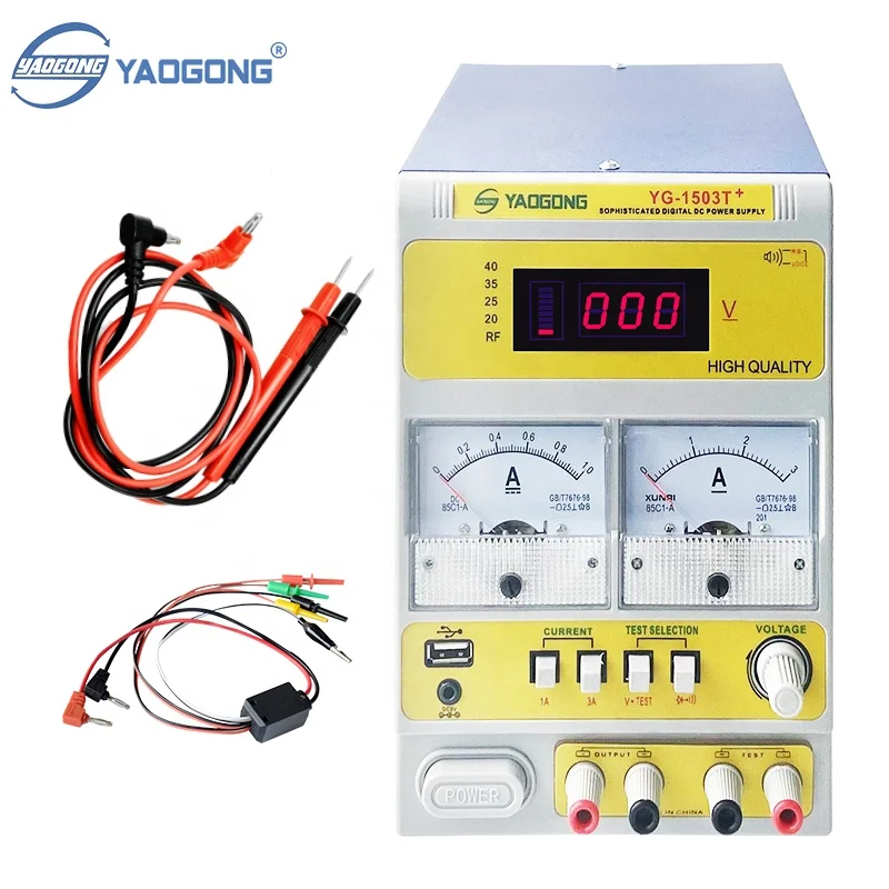 1503T+ Digital DC Power Supply Adjustable Variable Switching Regulated Bench Power for Mobile Phone IC Chip Motherboard Repair