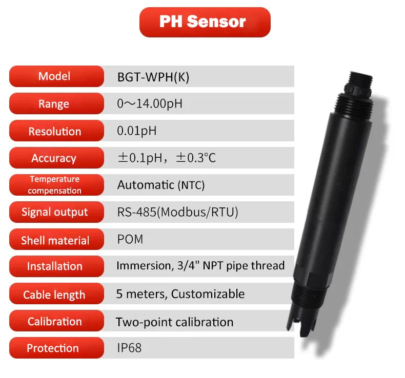 

High Quality Marine Estuarine Research Chemical Manufacturing ORP EC Turbidity NH4 Tester Water Quality PH Sensor