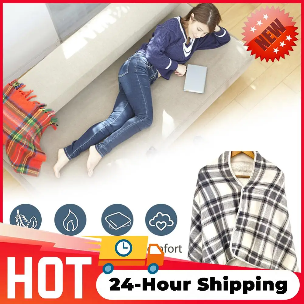 

Multifunctional Electric Blanket USB Winter Shawl Blanket 3 Adjustable Cold Protection Fast Heating Blanket for Indoor Outdoor