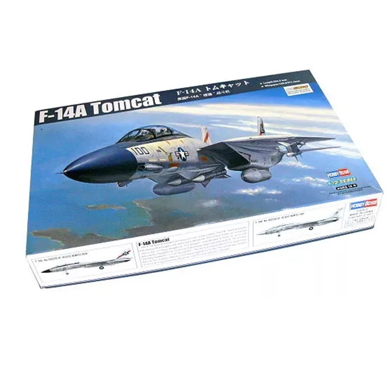 Hobbyboss 80276 1/72 Scale F-14A Tomcat Fighter Aircraft  Model Collectible Toy Plastic Assembly Building Model Kit