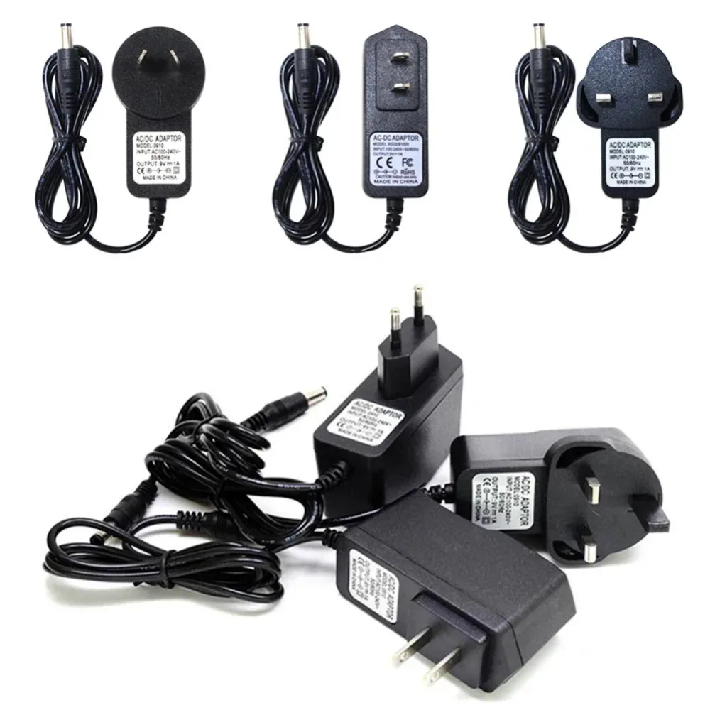 

AC DC 9V 1A Guitar Pedal Power Supply Adapter For Effect Pedal US EU UK AU Plug For Digitech Musical Instrument Accessory