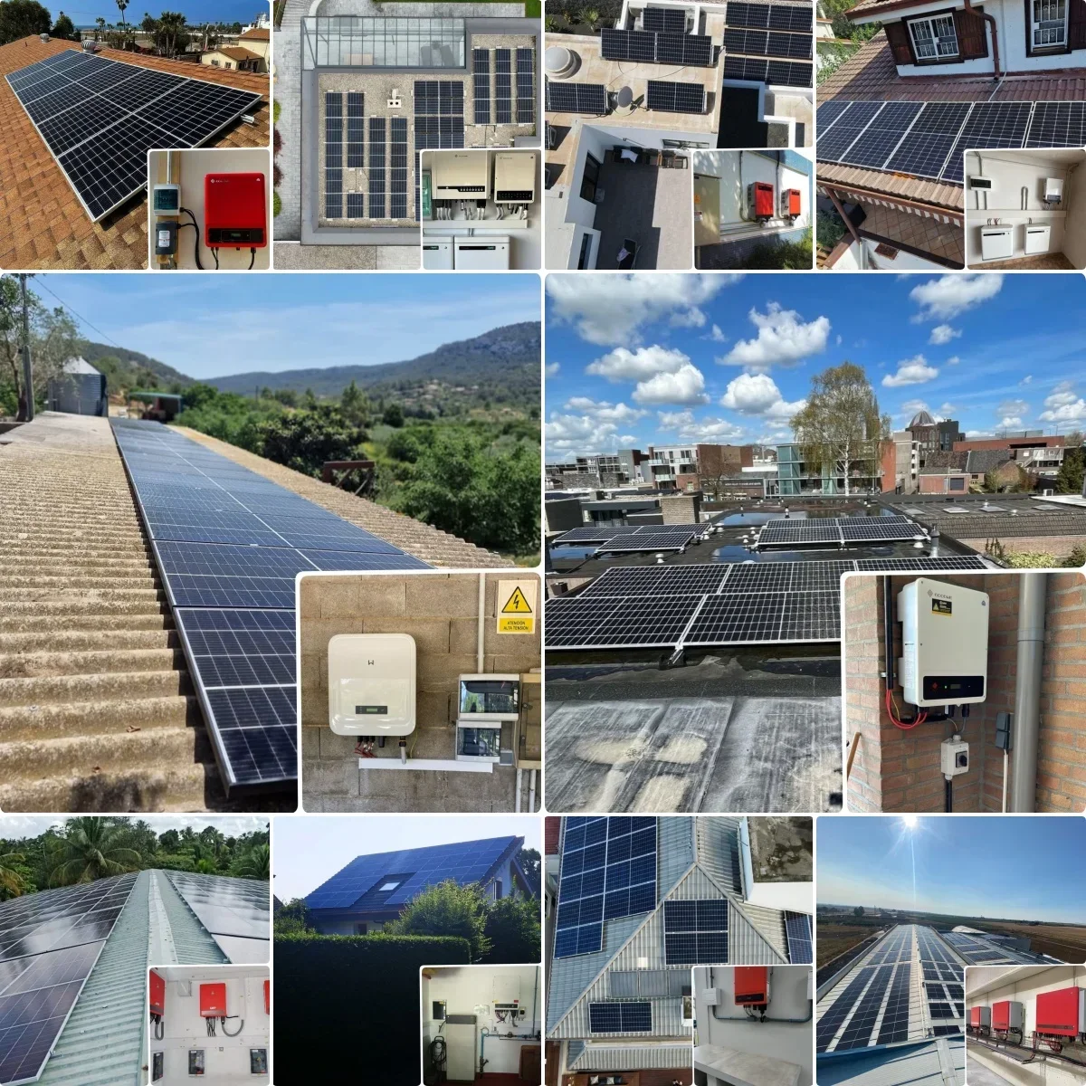 Inverter Hybrid Tiga Fasa Goodwe GW50K-ET-10 50KW Efisiensi Tinggi untuk Sistem Tenaga Surya