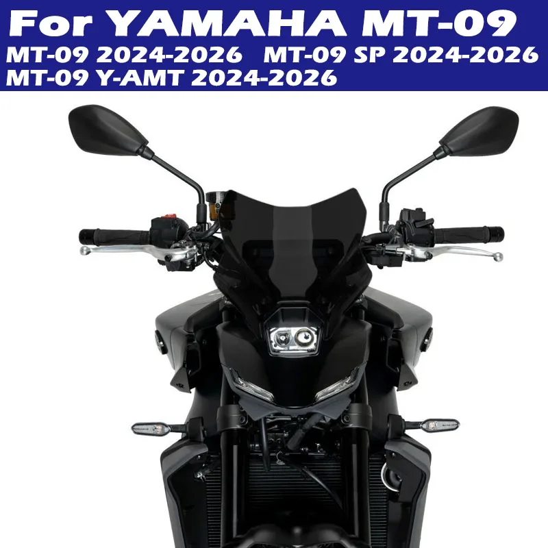 

Для YAMAHA MT-09 2024-2026 MT09 SP Y-AMT: Новое поколение мотоциклетных туристических ветровых стекол-дефлекторов Double Bubble