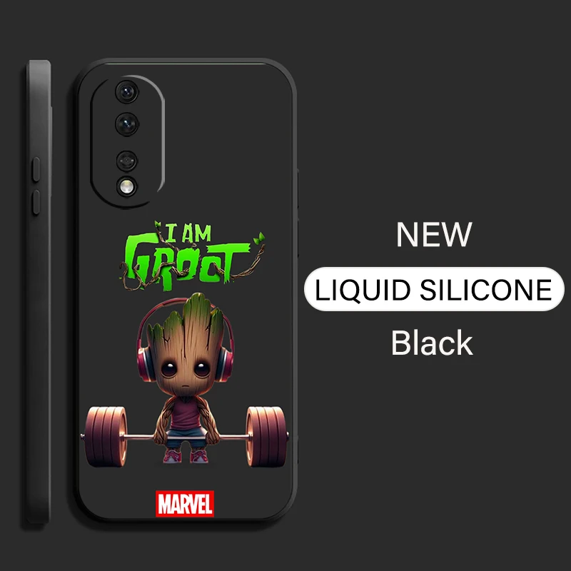 Marvel Deadpool Groot Phone Case For Huawei Honor Honor 50 50se 30 10 Lite 8X 9X Pro Mate 40 30 30E 20 10 Pro Plus image 6