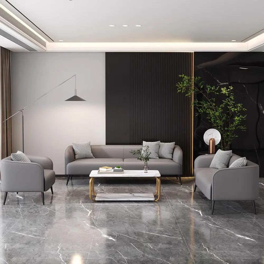 

Nordic Cottage Luxury Fiber Leather Sofa Rental House Living Room Bedroom Apartment Modern Simple Small Sofa