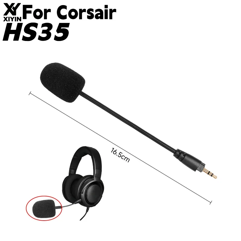 Replacement Microphone For Corsair HS35 Professional version of gaming headset Detachable microphone rod plug and play MIC