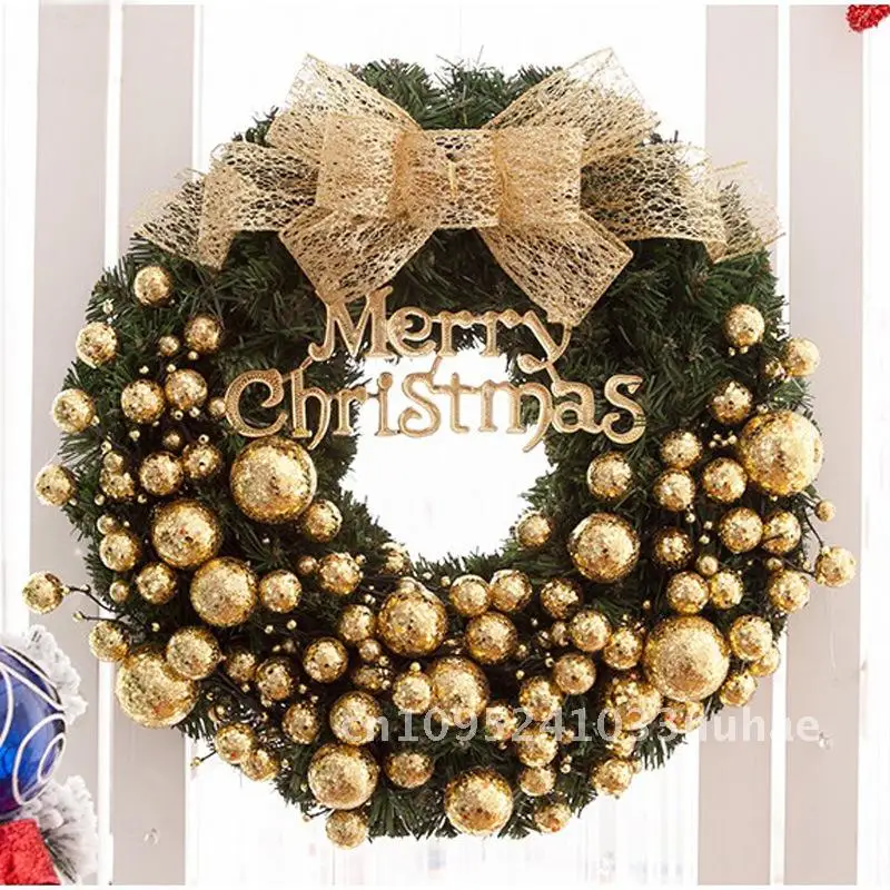 

Christmas wreath rattan wreath door hanging mall hotel window Christmas decorations