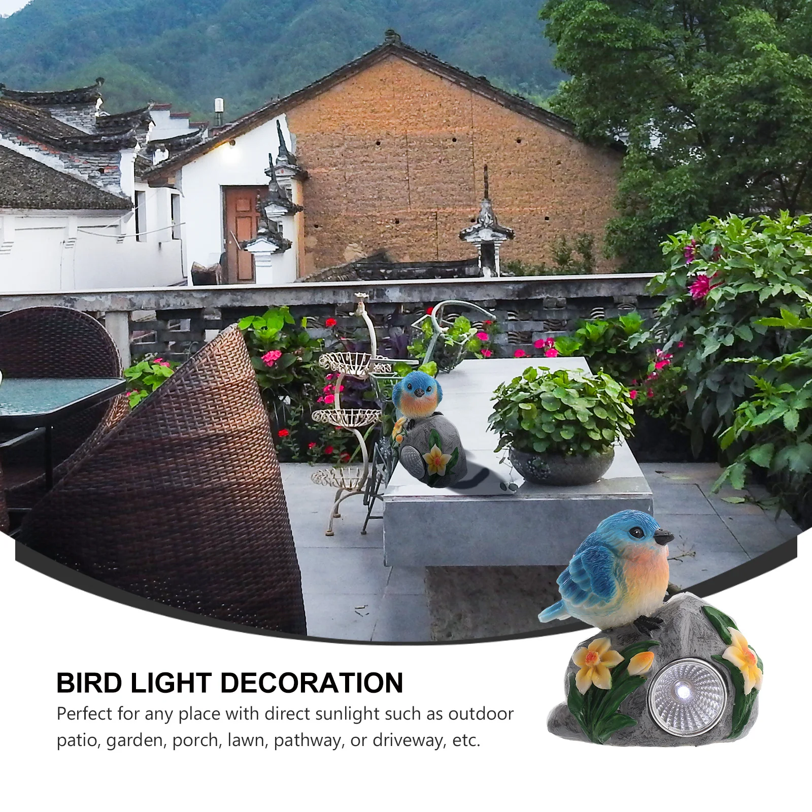 

Resin Lamp Solar Powered Light Garden Decoration Outdoor Patio Lawn Pathway Driveway Hours Absorbed Workmanship