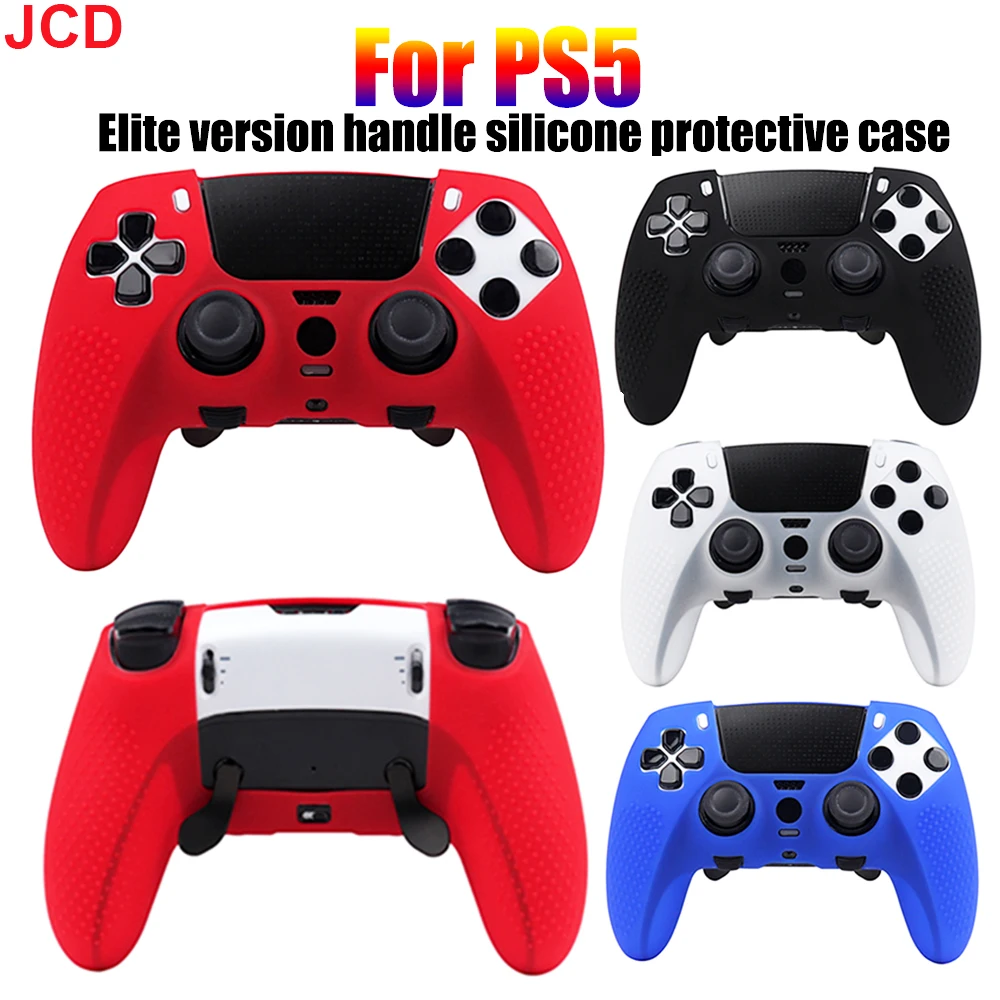 

JCD Anti-Slip Soft Silicone Protective Cover For PS 5 Edge Controller Skin Cases For PS5 Elite Gamepad Joystick Game Accessories