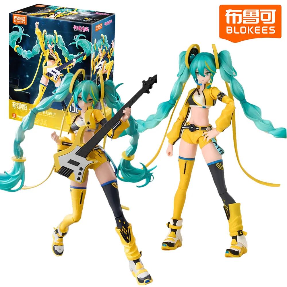 

Оригинальные фигурки BLOKEES Hatsune Miku Miracle Edition, мультяшная сборка, мобильная коллекция игрушек, подарки-сюрпризы для подростков