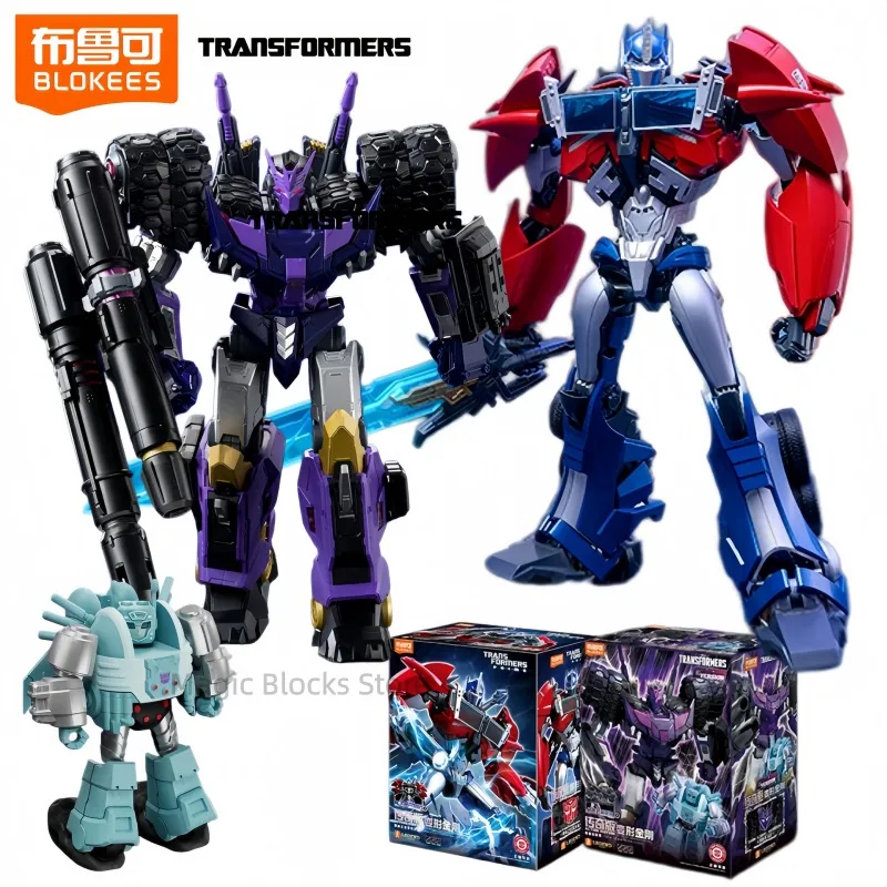 BLOKEES ‌ Transformers ‌   Blocs de construction légendaire Optimus Prime, modèle de jouet assemblé, dessin animé, ornements de bureau, cadeaux de vacances