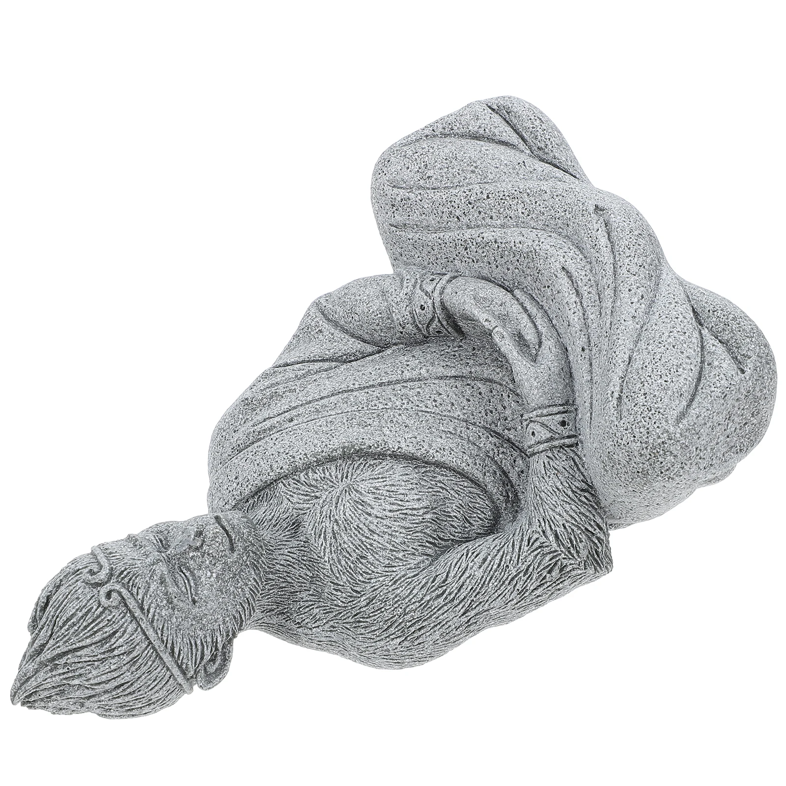 1 قطعة تمثال بوذا الصغير حجم صغير لحديقة ديكور خزان الأسماك الديكور في الهواء الطلق بوذا الشكل حجر مسحوق النحت