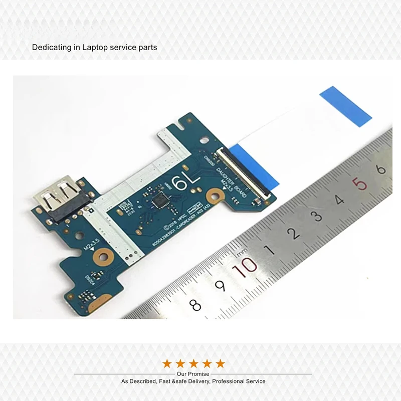 A+New L23186-001 For HP 14-DF 14-DF0023C1 USB Reader Board w/Cable Wire Line