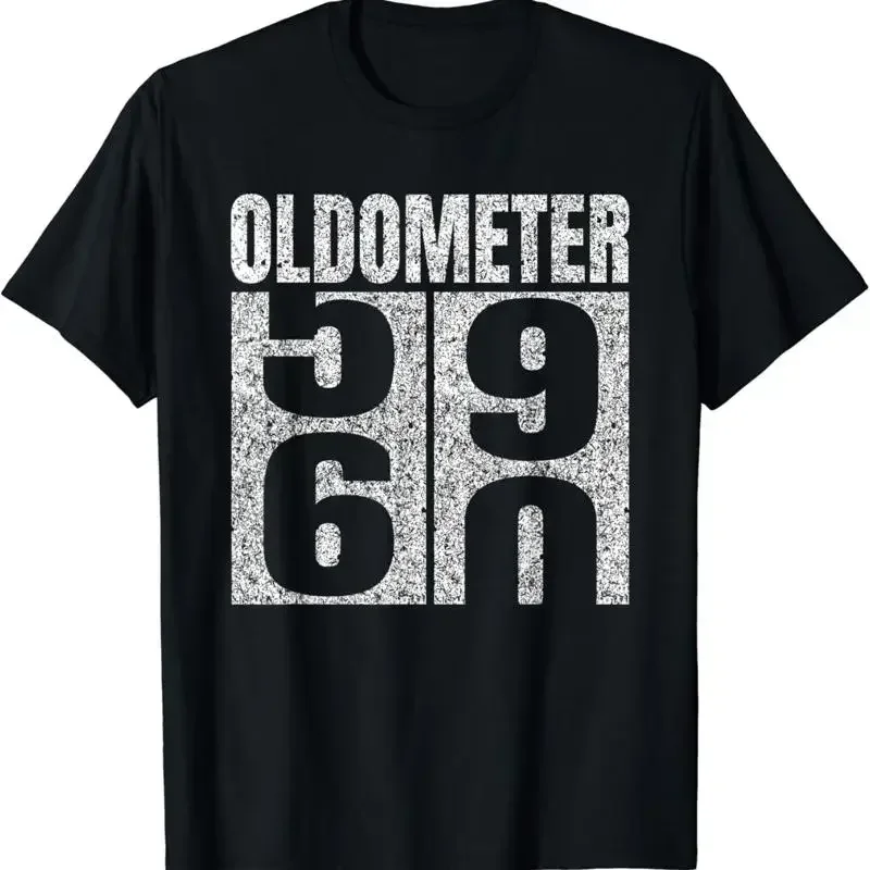 60th Birthday Oldometer 59 60 Vintage Funny s T Shirt
