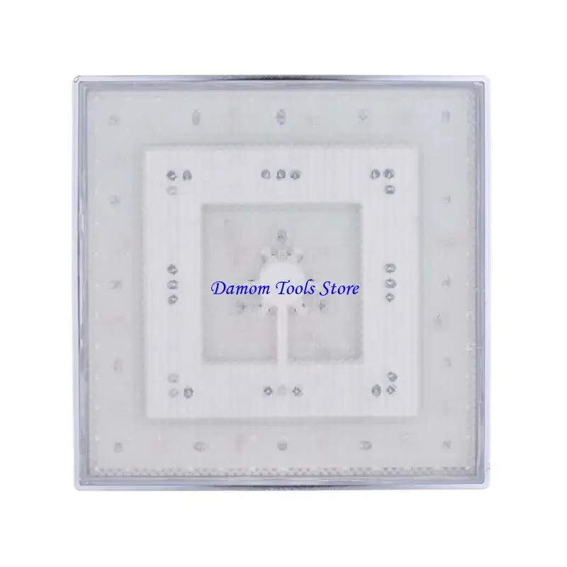 

57BE LED Rainfall Shower Head Water Temperature Color Changings LED Shower Head Wall/Ceiling Mounted LED Shower Head for Home