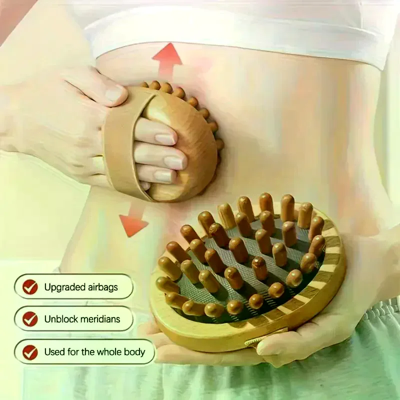 Brown Massage Brushes For Body Meridian Home Beauty Salon