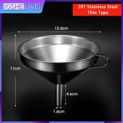 Stainless Steel Funnel For Slag Separation Oil Leakage Filtration Oil Funnel Wine Funnel Silver Separator Kitchen Supplies Tools