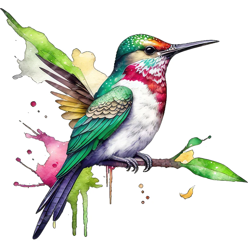 Three Ratels QN56 Beautiful kingfisher bird art wall stickers for home decoration door stickers toilet stickers car body decals