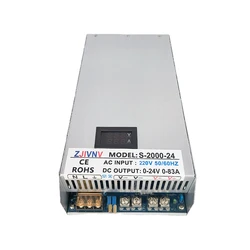 2000W Switching Power Supply with LED display Voltage and Current Adjustable AC to DC 12V 24V 36V 48V 60V 72V 80V 100V 110V 150V