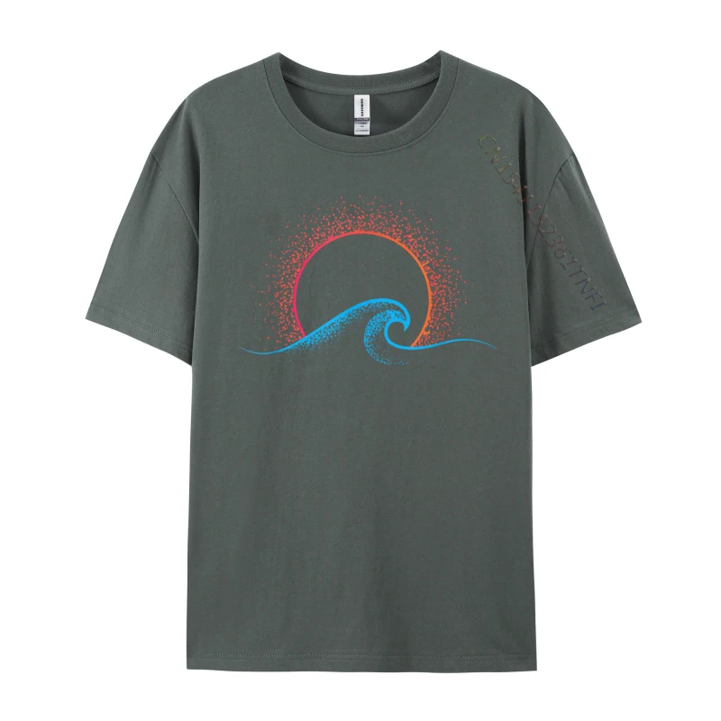 Boho minimalist sun ocean wave art in the motto Printing Men Tshirt Tops Shirt Designer Cotton Normal Tops Tees Casual Men