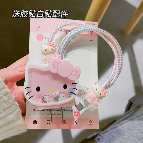 새로운 Hellokitty 케이블 충전기 보호기 커버 쉐이크 애플 15 휴대 전화 데이터 케이블 보호 케이스 IPhone13 14 Best5 새로운 Hellokitty 케이블 충전기 보호기 커버 쉐이크 애플 15 휴대 전화 데이터 케이블 보호 케이스 IPhone13 14 Best5