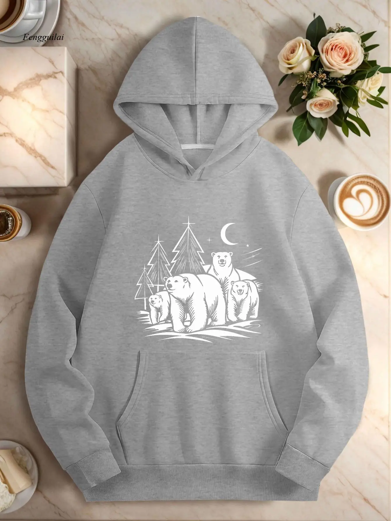 

polar bears Winter Women's hoodies