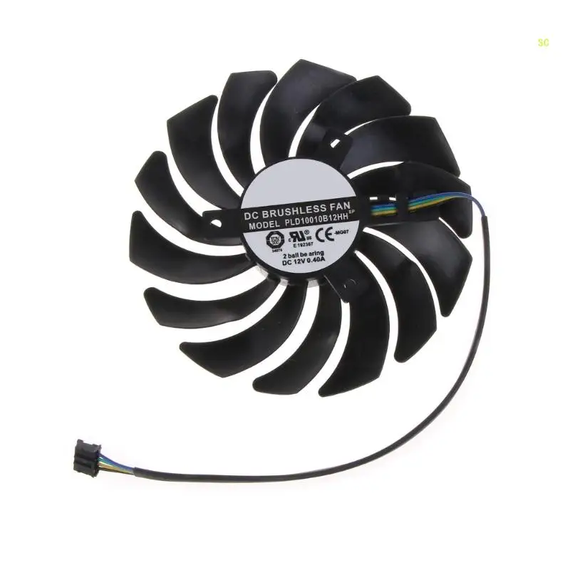 1/2PC 95mm PLD10010S12HH 4Pin for MSI 3070 3060 3060Ti Graphics Card Fan Dropship