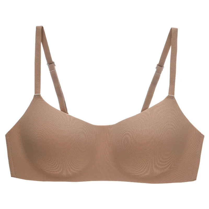 One Piece Seamless Bras Thin Gather Underwear No Steel Rings Bra Soft Comfortable Breathable Underwear Sexy Women's Intimates image 5