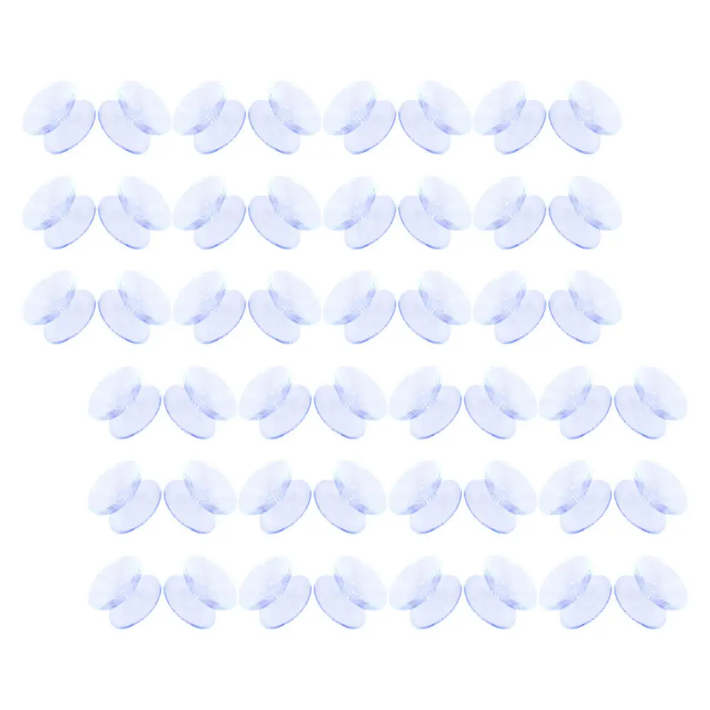 100Pcs Transparent Double-Sided Suction Pads 20Mm for Glass Tables Tiles Polished Wood Anti-Slip Table Top Spacer Bumper Mat