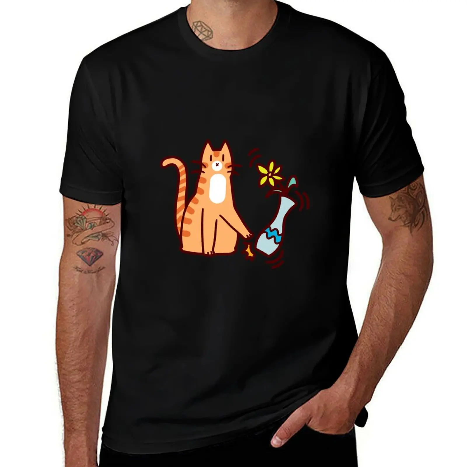 

shirt Cat man t T-Shirt designer Jerk cotton man shirt t