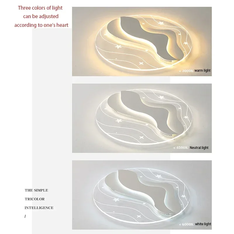 SANDYHA 2023 جديد سقف ليد حديث ضوء لغرفة النوم ديكور المنزل توفير الطاقة مشرق الإضاءة مصباح Techo Luces Para Habitacion