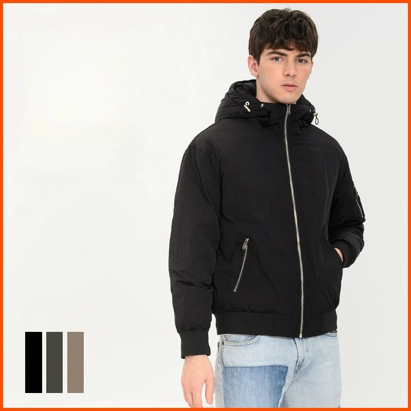 2025 New Arrival Winter Men's White Duck Down Thickened & Ultra - Warm Short - Length Hooded Down Jacket