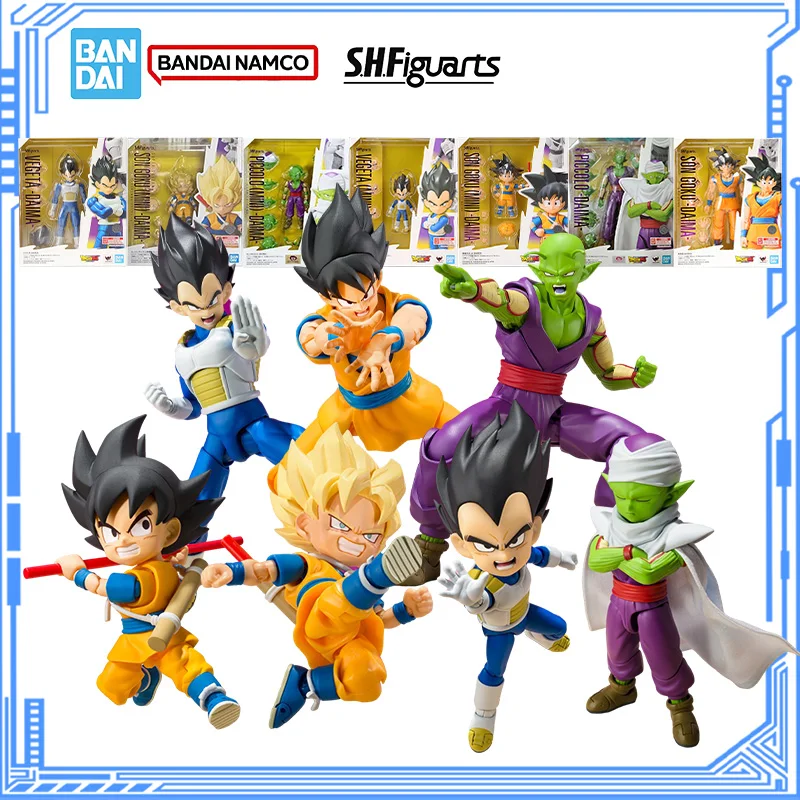 

Bandai Genuine Dragon Ball DAIMA Model Kit SHF Son Goku Vegeta Piccolo DAIMA Action Figure Joints Movable Model for Toys Gifts