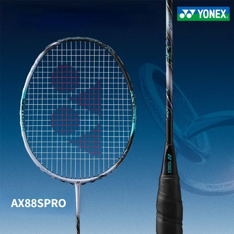 Yonex-文字列付きプロのバドミントンラケット、高品質のカーボンファイバー、オフィスバドミントン、ax88d pro、ax88s、4ug5