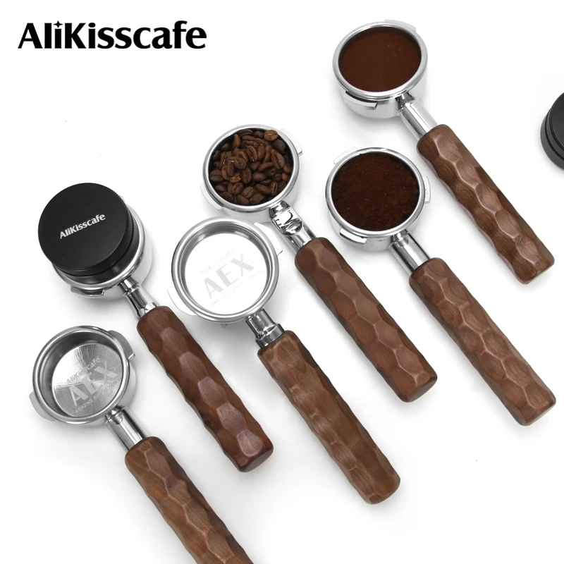 Alikisscafe Coffee Bottomless Portafilter 58mm For E61 Gaggia Nuova Hibrew H10a Breville 9series Barista Tool Espresso Accessory